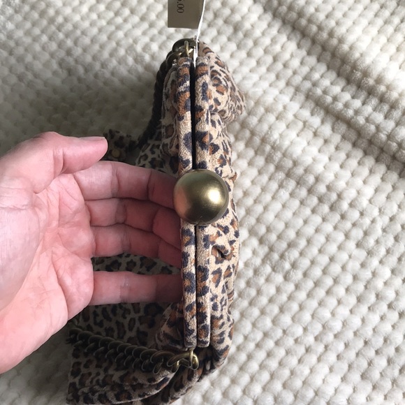 Say What? Vintage faux leather cheetah leopard bag Brand New Still with tags. - Picture 7 of 9